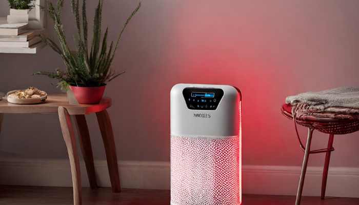 Homedics air purifier red light issue